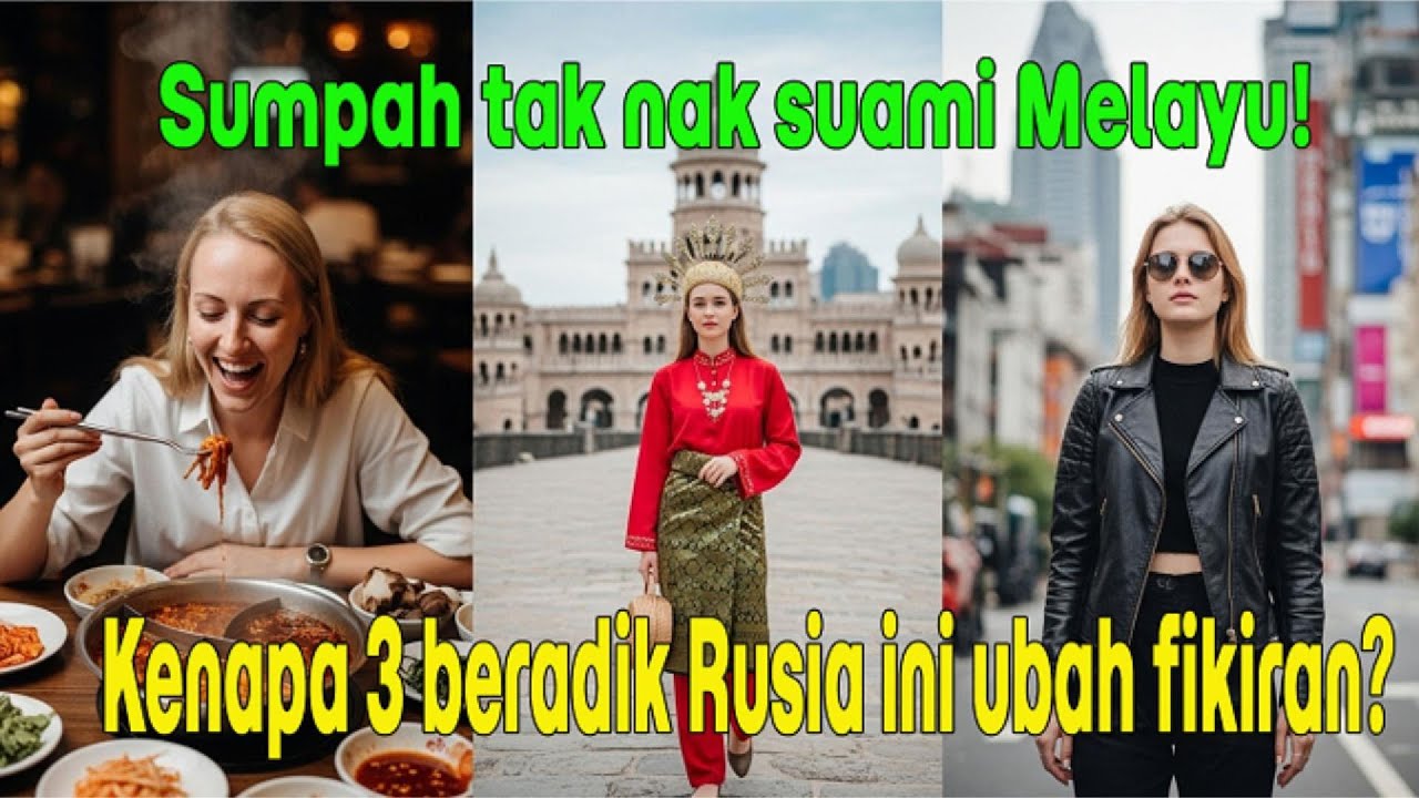 Terbongkar! Rahsia 3 beradik Rusia terpikat & kahwin dengan lelaki Malaysia.