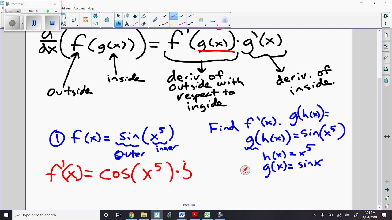 AP Calc Day 16 19 20 Intro to the Chain Rule - YouTube