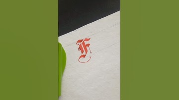 Letter "F" #calligraphyart #calligraphy #calligraphyforbeginners #calligraphymasters #calligrapher