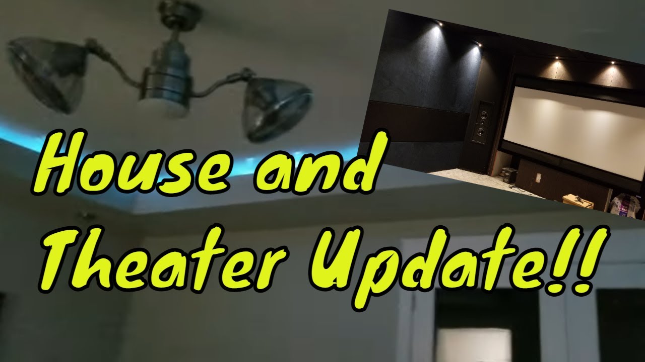 Theater and House build update 6! It's almost there!!! Home Theater