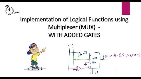 With added gates-Implementation of Logical Functions using Multiplexer (MUX)