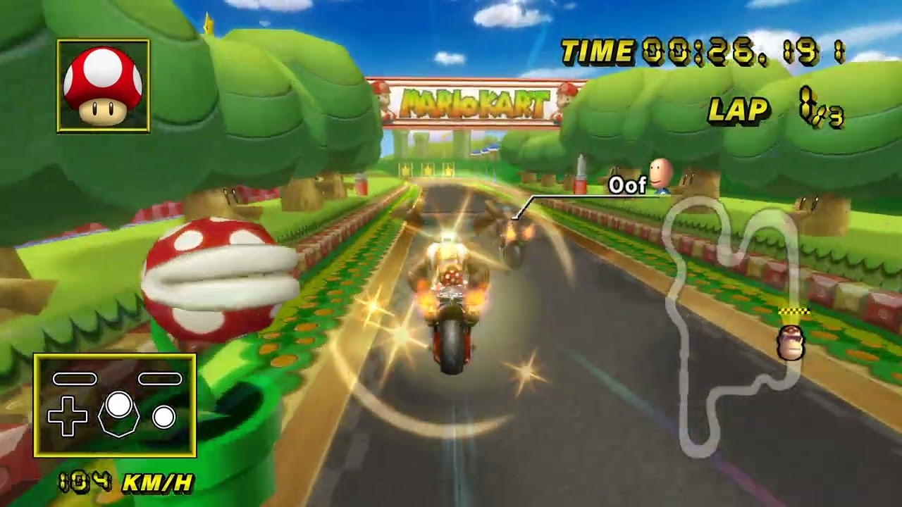 MKW WR】GCN Mario Circuit (Shortcut) - 1:30.051 - Logan - YouTube