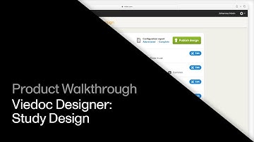 Viedoc Designer - Study Design