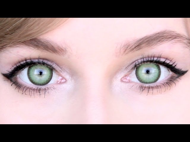 Natural Green Circle Lenses | For Light + Dark - YouTube