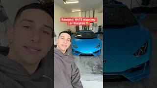 Reasons why i HATE my Lamborghini!😭 #shorts