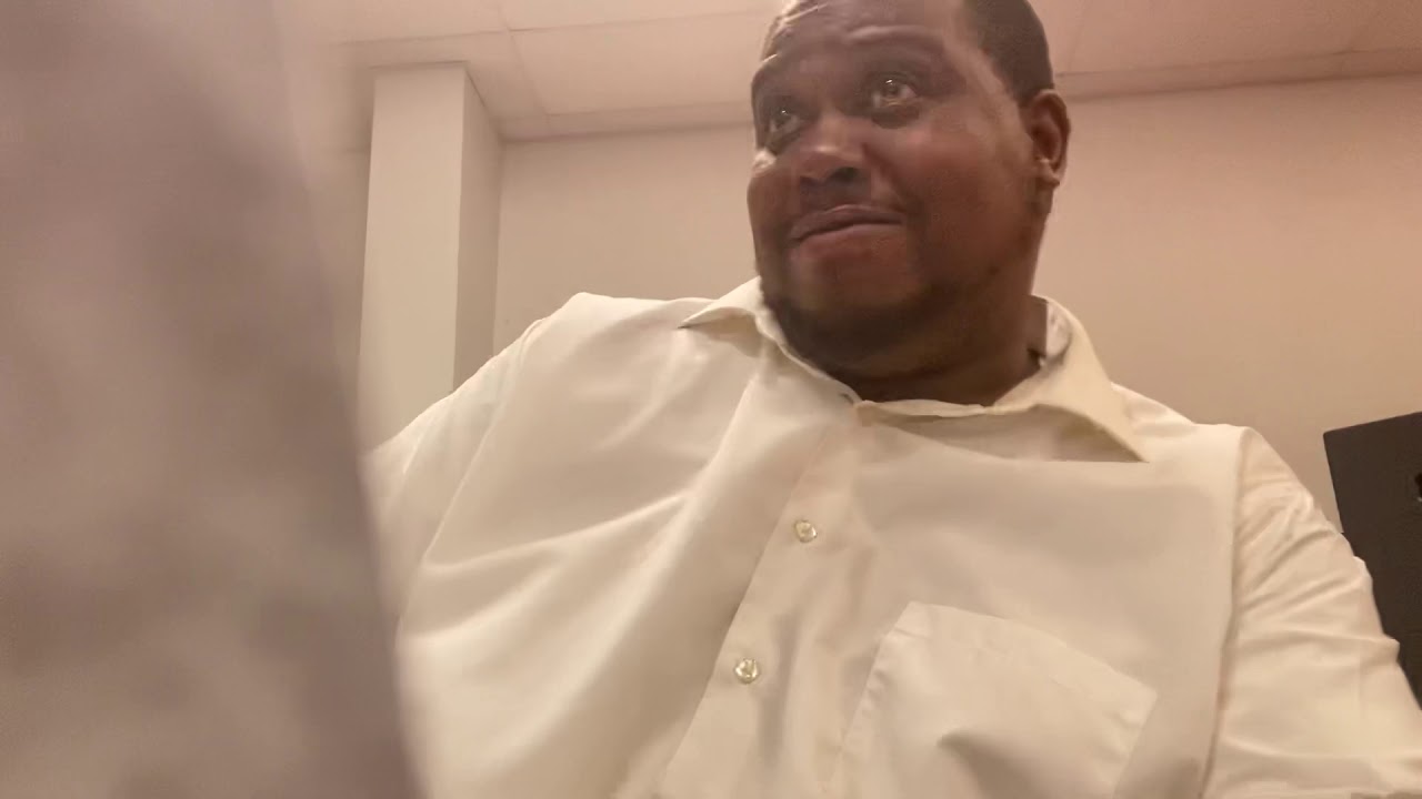 Paul Barrett Jr playing the organ.