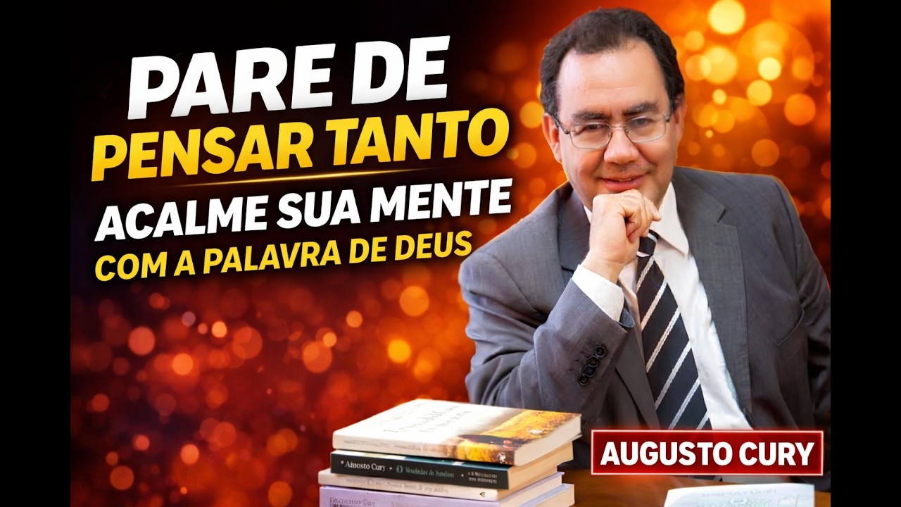 Pare de PENSAR TANTO, ACALME sua MENTE com a PALAVRA de DEUS | Augusto Cury