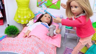 Baby Doll sisters school routine! Play Toys collection of stories