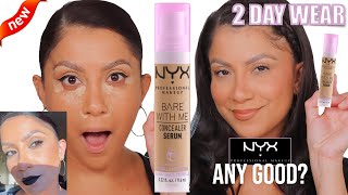 2 DAY WEAR TEST *new* NYX BARE WITH ME SERUM CONCEALER *dry undereyes* | MagdalineJanet