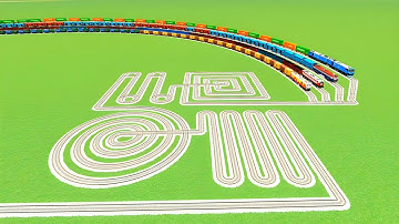 🐍SANKE TRACK CROSSIN FOR TRAINS 360° ROUND  SQUARE CIRCLE💝RISKY BUMPY TRACK RAILWORK 