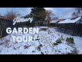 Winter garden tour after the blizzard  perennial garden