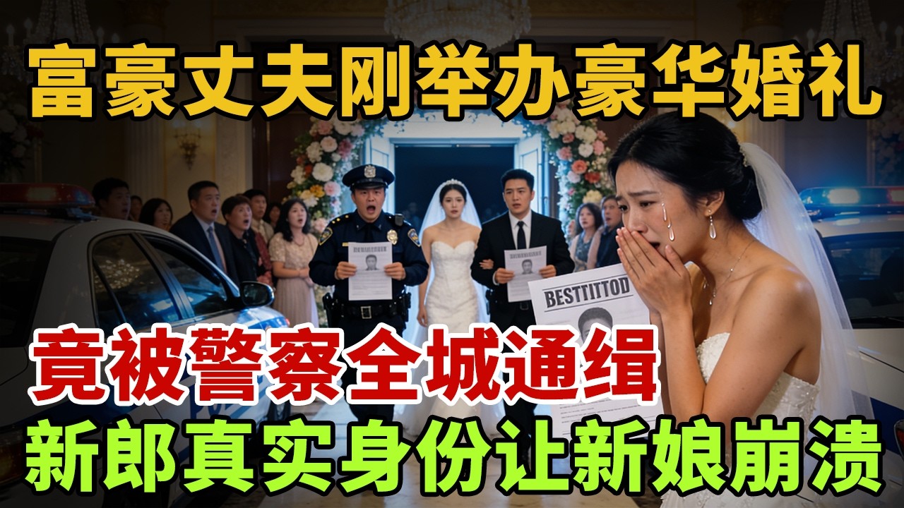 富豪丈夫刚举办豪华婚礼，竟被警察通缉，新郎真实身份让新娘崩溃【证据现场】