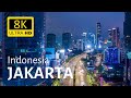 Jakarta Indonesia 🇮🇩 8K [Ultra HD] by Night &amp; Day - Drone Views of Downtown Jakarta