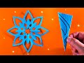 Easy &amp; Simple Paper Cutting Design Ideas for Decoration step by step ❄️ How to make Xmas Snowflake