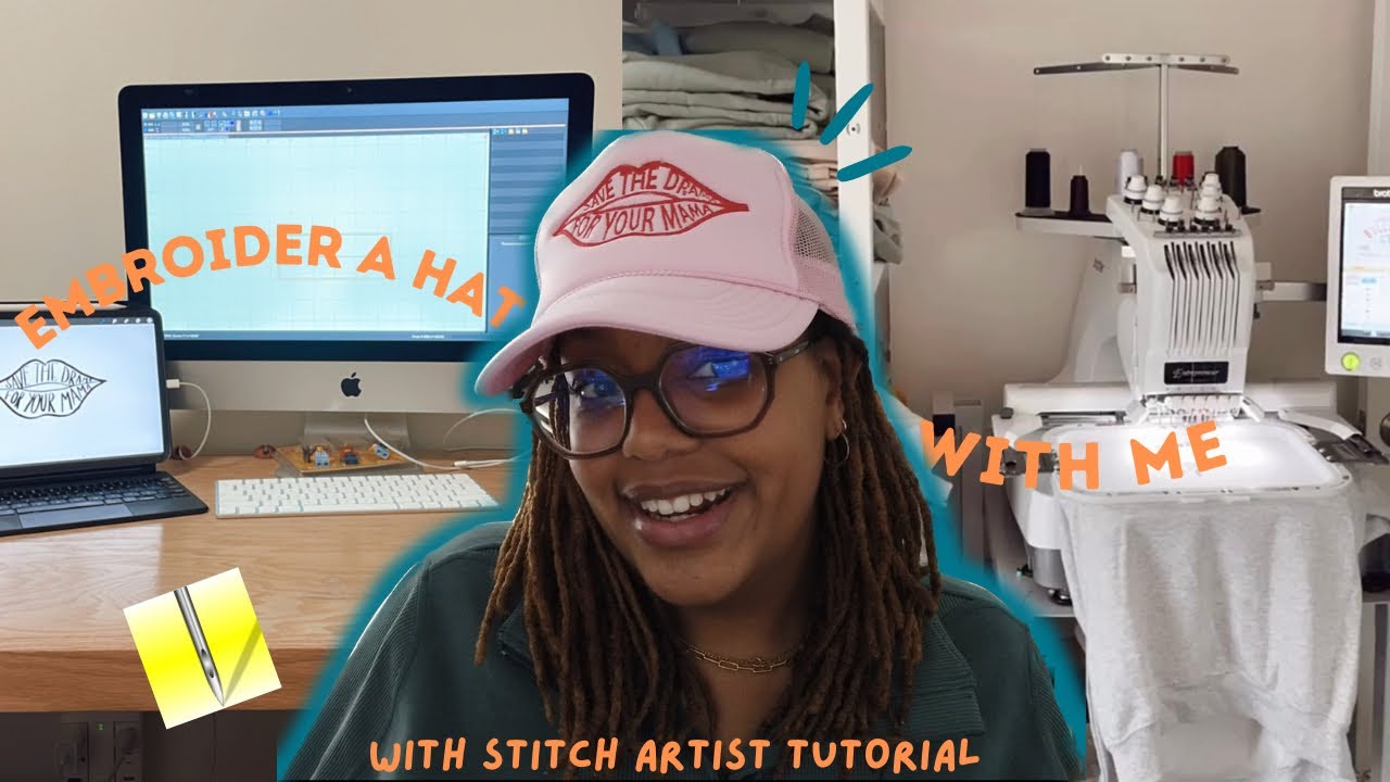 Embroider a Hat With me | Stitch Artist Level 1 Tutorial - YouTube