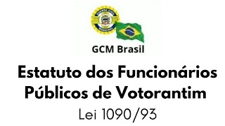 Estatuto Func Pub de Votorantim - GCM #guardacivilmunicipal #policiamunicipal #concurso