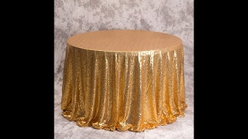 Looking for a table cloth that catches the eye? What’s the top pick? A sequin table cloth!