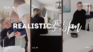REALISTIC 3-5PM KIDS ROUTINE 🙋🏼‍♀️ *NORMAL* AFTER SCHOOL / EVENING | MUM CHORES DINNER & MORE