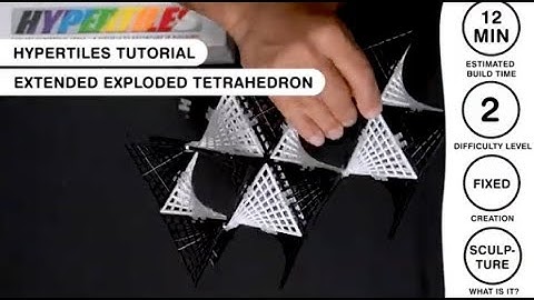 HyperTiles Guided Tutorial - How To Make The Extended Exploded Tetrahedron Level 2