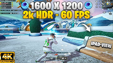 i7 4th Gen + RX 460 | PUBG Mobile 2K HDR 60 FPS Test with 1600x1200 iPad View (Gameloop)