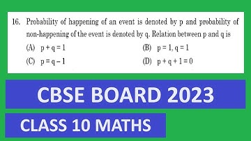 Probability of happening of an event is denoted by p and probability of non-happening of the event i
