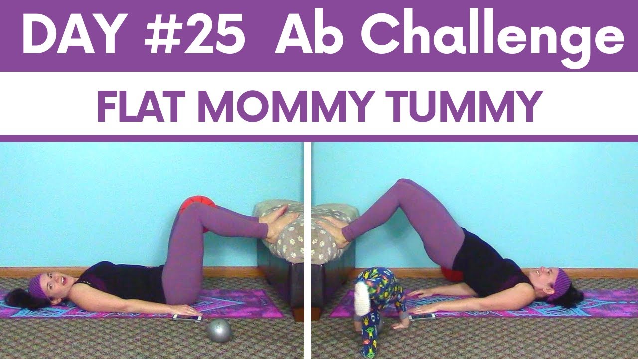 DAY #25 FLAT MOMMY TUMMY for the mommy pooch and diastasis recti (ab  separation) ADVANCED ab workout 