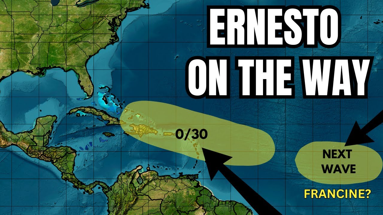 TROPICAL UPDATE - Ernesto A Future Threat to Become A Hurricane - YouTube