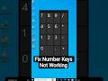 Fix Number Keys Not Working in Windows 10 PC or Laptop - Simple Fix