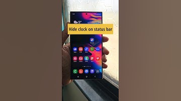 How to hide clock on status bar Samsung #samsung #youtubeshorts #shorts