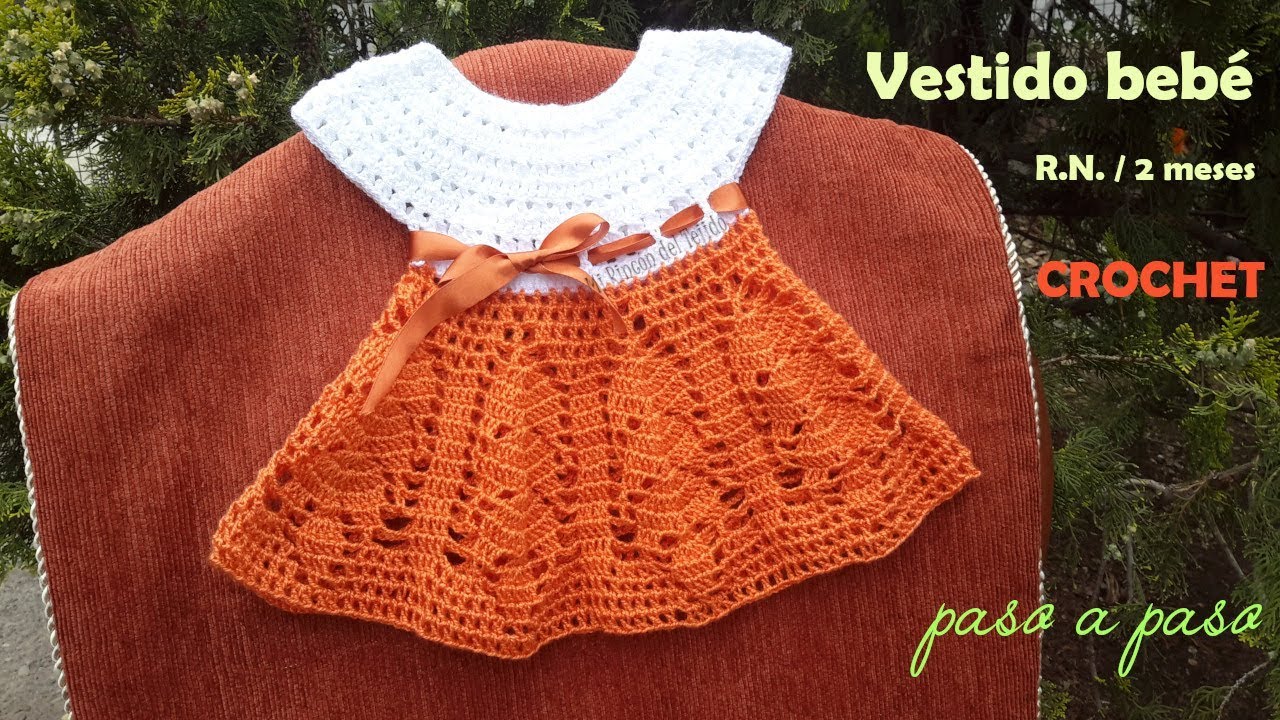 extremadamente Comprensión Parcialmente How to CROCHET BABY NEWBORN DRESS step by step - YouTube