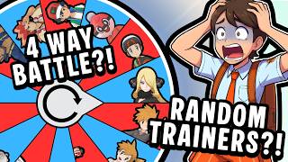 WE SPAN A WHEEL OF TRAINERS FOR A CRAZY 4 WAY FREE FOR ALL BATTLE