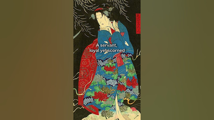 She Was Punished for Breaking Plates | Okiku | (Full Story in Comments) #art #arthistory #japan