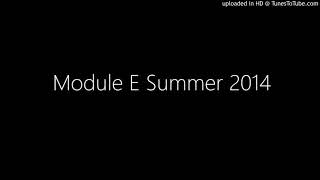 Module E Summer 2014