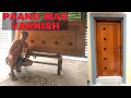 Paano mag varnish ng maindoor gamit ang wood stain mahogany at lacquer sanding sealer at clear gloss