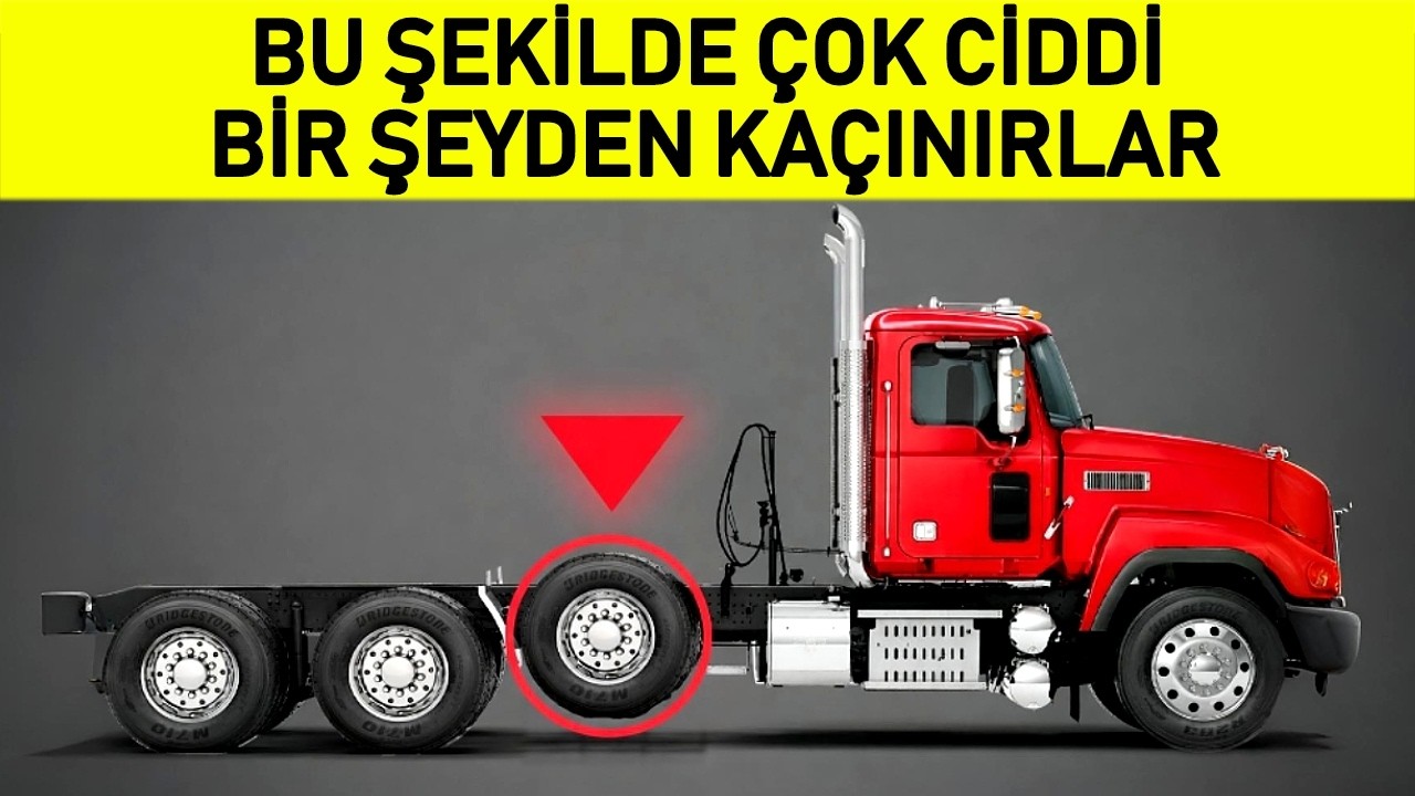 Kamyonlardaki bazı tekerlekler neden yere hiç değmez?