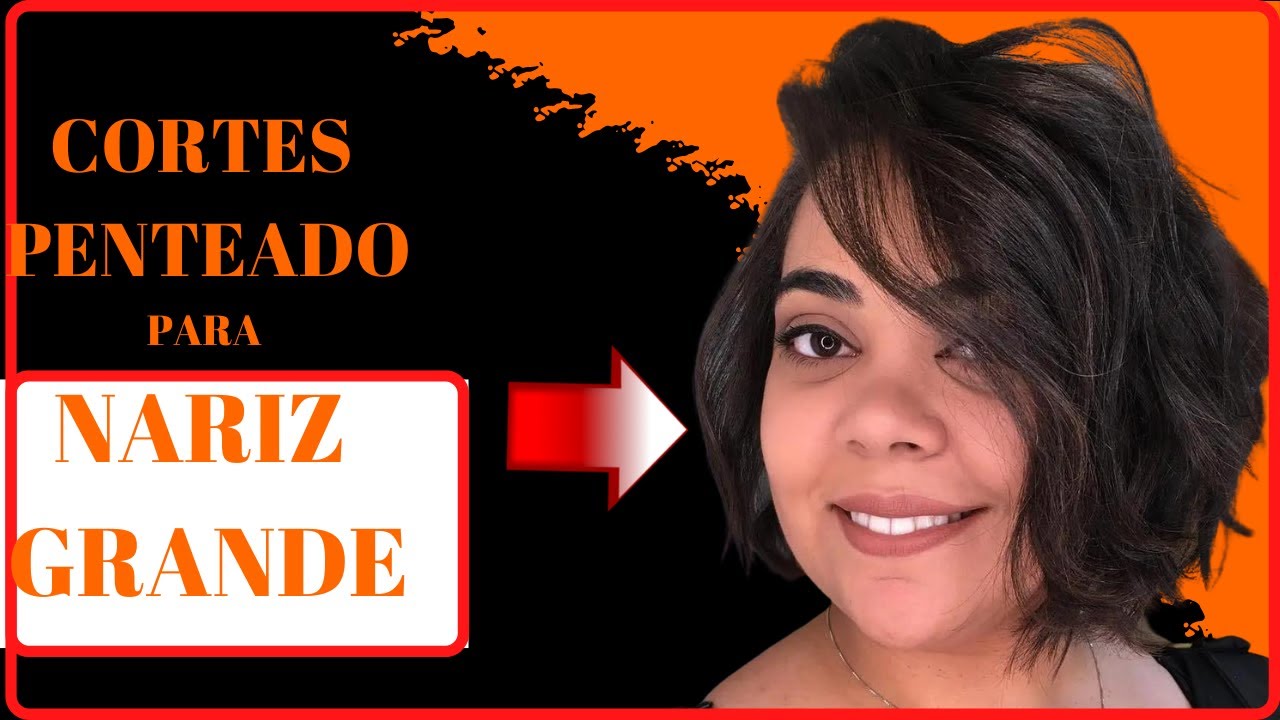 10 CORTES e penteados para nariz grande. 10 CORTES y peinados para