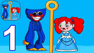 Huggy Time - Pull Pin Puzzle - Gameplay Walkthrough Part 1 All Levels 1-30 (Android,iOS) #1