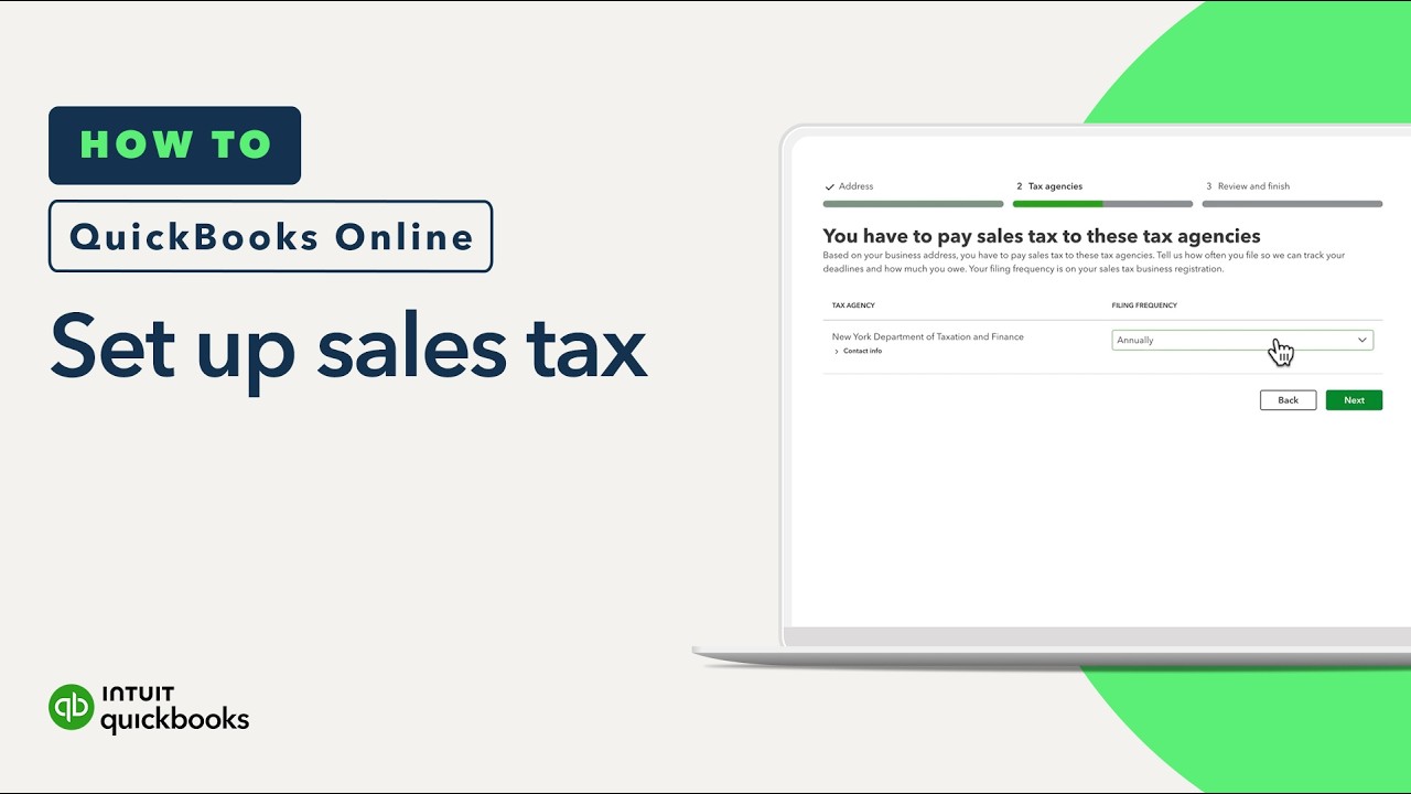 How to set up sales tax in QuickBooks Online - YouTube