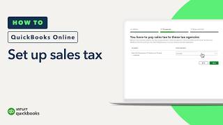 How to set up sales tax in QuickBooks Online