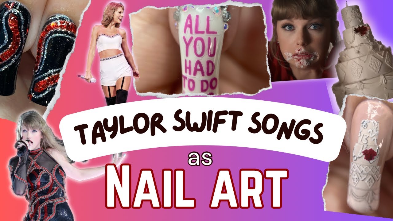 TRANSFORMING TAYLOR SWIFT SONGS INTO NAIL ART (ft Red, Reputation & 1989 Songs)