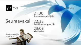 Yle TV1: Tunnus - Ohjelmatiedot - Kuulutus - 28.1.2014