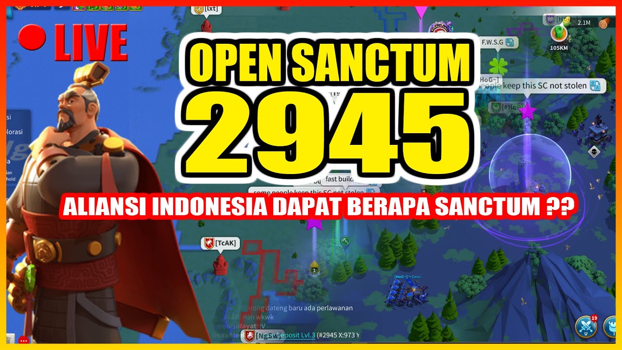 PEREBUTAN SANCTUM DI KD 2945 !! RISE OF KINGDOMS INDONESIA
