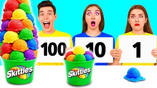 100 Layers of Food Challenge | Funny Food Challenges