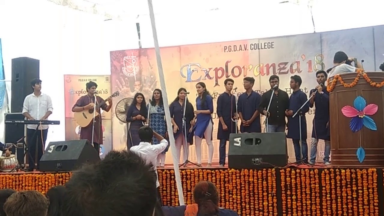 RAAGA performance 2018 exploranza || PGDAV college ||