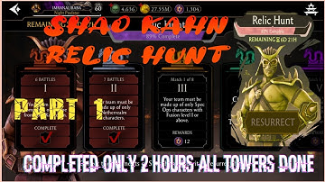 Shao Kahn Relic Hunt | Part 1  | Mortal Kombat X Mobile