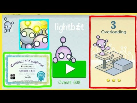 Lightbot Programming Puzzles - OVERLOADING Level 4 - YouTube