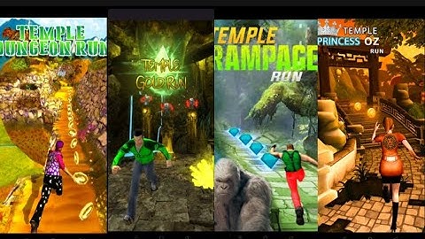 Temple Dungeon Run VS Temple Gold Run vs Temple Rampage Run VS Temple Princess Run oz