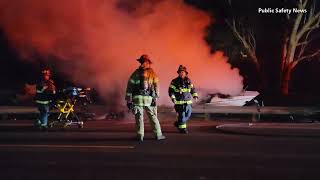 FIRE: Fire Crews Respond To Fully Engulfed Transient Boat Fire | Sacramento