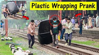 Plastic Wrapping People Prank // Gone Wrong - Best Reaction Prank 2021