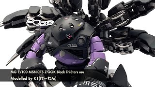 MG 1/100 MSN-07S Z'GOK Black Tri-Stars usu - Custom Build